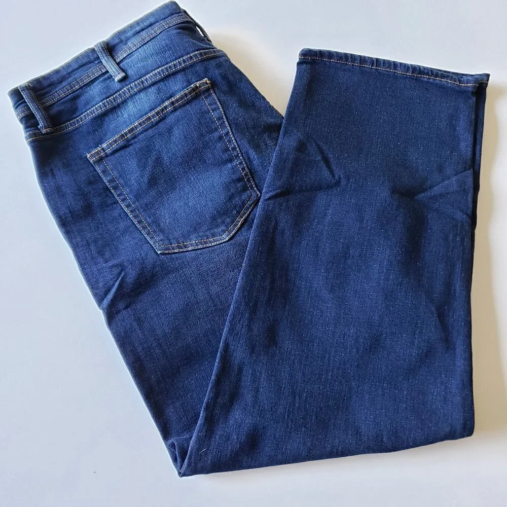 NWT - GH Bass Durable Denim Stretch Jean Dark Wash - Size 38X32